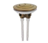 CashMuch Botón de doble descarga para tanque de inodoro para cubiertas de 38 mm, 48 mm, 58 mm, plástico resistente, ahorro de agua, fácil de instalar, repuesto de bricolaje, plateado, dorado y negro