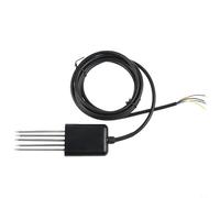 CashMuch Medidor de humedad del suelo 3 en 1 6 en 1 7 en 1 Sensor de pH NPK con memoria de humedad de temperatura para invernadero de jardín, pasto, IP68, negro (7 en 1)