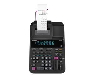 Casio DR-200R-BK Calculadora con Impresora de 12 Dígitos Negro