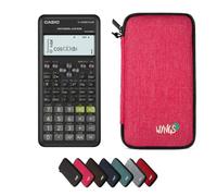 Casio fx-570ES Plus 2nd Edition con Funda Protectora WYNGS Rosa - Calculadora Científica - Paquete Básico
