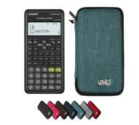 Casio fx-570ES Plus 2nd Edition con Funda Protectora WYNGS Turquesa - Calculadora Científica - Paquete Básico