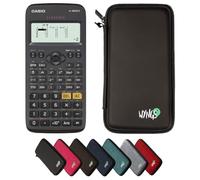 Casio fx-82DE X ClassWiz con Funda Protectora WYNGS Negro - Calculadora Científica - Paquete Básico (Alemán)