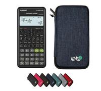 Casio fx-82ES Plus 2nd Edition con Funda Protectora WYNGS Azul - Calculadora Científica - Paquete Básico