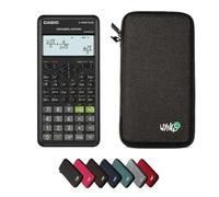 Casio fx-82ES Plus 2nd Edition con Funda Protectora WYNGS Gris Oscuro - Calculadora Científica - Paquete Básico