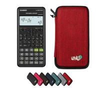 Casio fx-82ES Plus 2nd Edition con Funda Protectora WYNGS Rojo - Calculadora Científica - Paquete Básico