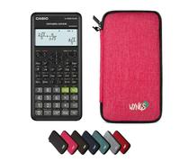 Casio fx-82ES Plus 2nd Edition con Funda Protectora WYNGS Rosa - Calculadora Científica - Paquete Básico