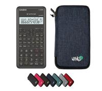 Casio fx-82MS 2nd Edition con Funda Protectora WYNGS Azul - Calculadora Científica - Paquete Básico