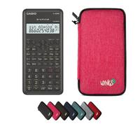 Casio fx-82MS 2nd Edition con Funda Protectora WYNGS Rosa - Calculadora Científica - Paquete Básico
