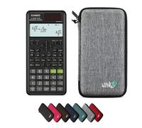 Casio fx-85ES Plus 2nd Edition con Funda Protectora WYNGS Gris Claro - Calculadora Científica - Paquete Básico