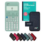 Casio fx-92 Collège In unda Protectora Azul y Libro especializado (88 páginas, DIN A5) - Calculadora científica - Smart Set (Francés)