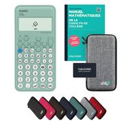 Casio fx-92 Collège In unda Protectora Gris Claro y Libro especializado (88 páginas, DIN A5) - Calculadora científica - Smart Set (Francés)