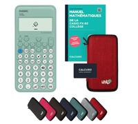 Casio fx-92 Collège In unda Protectora Rojo y Libro especializado (88 páginas, DIN A5) - Calculadora científica - Smart Set (Francés)