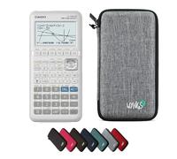 Casio fx-9860GIII con Funda Protectora WYNGS Gris Claro - Calculadora Gráfica - Paquete Básico