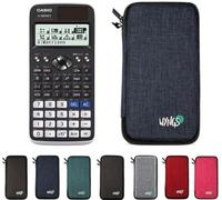Casio fx-991DE X Classwiz con Funda Protectora WYNGS Azul - Calculadora Científica - Paquete Básico (Alemán)