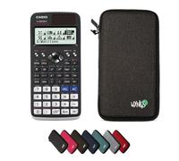 Casio fx-991DE X Classwiz con Funda Protectora WYNGS Gris Oscuro - Calculadora Científica - Paquete Básico (Alemán)