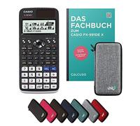 Casio fx-991DE X In unda Protectora Gris Claro y Libro especializado (128 páginas, DIN A5) - Calculadora científica - Smart Set (Alemán)