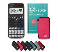 Casio fx-991DE X In unda Protectora Rosa y Libro especializado (128 páginas, DIN A5) - Calculadora científica - Smart Set (Alemán)