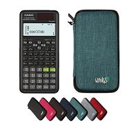 Casio fx-991ES Plus 2nd Edition con Funda Protectora WYNGS Turquesa - Calculadora Científica - Paquete Básico
