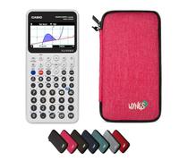 Casio Graph Math+ con Funda Protectora WYNGS Rosa - Calculadora Gráfica - Paquete Básico (Francés)
