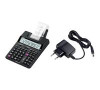 Casio HR-150RCE - Calculadora Impresora, 6.5 x 16.5 x 29.5 cm, Color Negro + AD-A60024SGP1OP1EH - Adaptador de Corriente, Negro