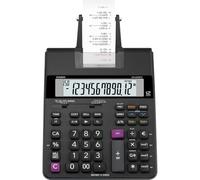 Casio Calculadora de impresión HR-200RCE Pantalla LCD de 12 dígitos Negra