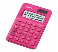 Casio Mini Calculadora de Sobremesa MS7UC-RD 10 Dígitos Color Fucsia 12085.519.4mm Rosa