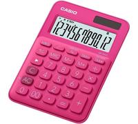 Casio mini calculadora de sobremesa ms7uc-rd 10 dígitos color fucsia