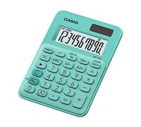 Casio MS-7UC - Calculadora (Escritorio, Pantalla de calculadora, 10 dígitos, 1 líneas, Batería, Verde)