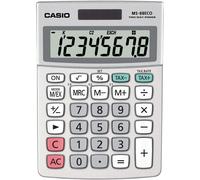 Casio Ms-88eco - Calculadora Financiera de Sobremesa, 8 Dígitos, Gris