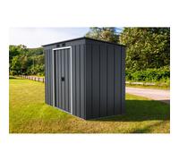 Casita de metal Duramax de Ezooza Pent 8x4 techo de un solo tono gris 124x263x181 cm Solución duradera y elegante Grigio Scuro