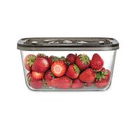 CASO VacuBoxx Eco L - Recipiente de vacío de 1500 ml para todos los CASO envasadores al vacío y Vacu OneTouch | apto para lavavajillas y Microondas, sin BPA, recipiente de vidrio