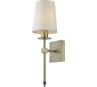 Casoli, aplique de pared con patinación, casquillo E14, diseño clásico y elegante