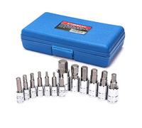 CASOMAN Juego de 13 brocas hexagonales métricas, 2 mm - 14 mm, S2 Steel Allen, juego de zócalo
