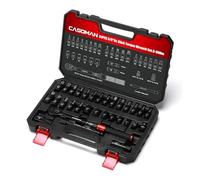 CASOMAN Juego de 31 llaves dinamométricas Dr Click de 3/8 pulgadas de 5-60 Nm, trinquete de 72 dientes con certificado de calibración, llave dinamométrica de acero al cromo vanadio para reparación de