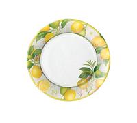 Caspari 14390SP Entertaining with Platos de Postre y Ensalada (8 Unidades), Color Amarillo, Papel