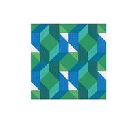 Caspari Entertaining with Color Theory-Servilletas de cóctel Verdes, Paquete de 20, Papel, 12.7 x 12.7 x 3 cm