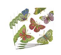 Caspari Inc. 10690l Paper Luncheon Napkins - Servilletas de Papel con diseño de Mariposas (20 Unidades)