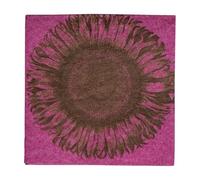 Caspari Láminas Amarillo Entertaining with Servilletas de Lino de Papel diseño de Girasol Grabado, Paquete de 15, 12.7 x 12.7 x 3 cm, 30