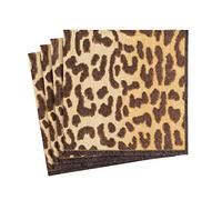 Caspari Servilletas de cóctel Entertaining Zanzibar, negro, paquete de 20
