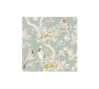 Caspari Servilletas de cóctel Scenic Songbirds Celadon, 20 por paquete
