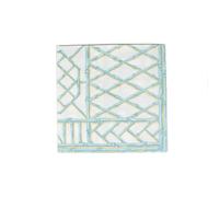 Caspari Servilletas de papel de lino con diseño de huevo de petirrojo de bambú, 12 por paquete