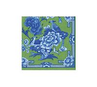 Caspari Servilletas de papel para cóctel, color verde y azul, 20 unidades por paquete