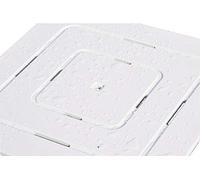 Castelmerlino Tarima para ducha color blanco habana en madera contrachapada marina Okumè 60x60 cm para platos de ducha 80x80 cm