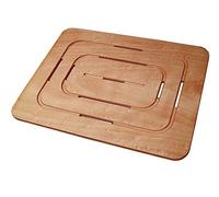 Castelmerlino Tarima para ducha en madera contrachapada marina Okumè 54x68 cm para platos 70x90 cm