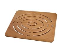 Castelmerlino Tarima para ducha en madera contrachapada marina Okumè 68x54 cm para platos de ducha 90x70 cm