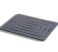 Castelmerlino Tarima para ducha gris-marrón en madera contrachapada marina Okumè 54x68 cm para platos de ducha 70x90 cm