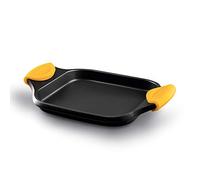 CASTEY - Bandeja para vitro y gas de Castey, 35 cm, Modelo P35, Asador Antiadherente, Multicolor, con Asas Fijas, Mejor Manejo y Mayor Comodidad