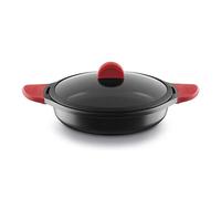 CASTEY - Cacerola Baja de Inducción, 36 cm, Modelo IR36, Aluminio, con Tapa, Revestimiento Antiadherente, Distribuye de Forma Homogénea el Calor, Resistente y Duradera, Libre de PFOA