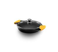 CASTEY - Cacerola Baja de Inducción, 36 cm, Modelo R36, Aluminio, con Tapa, Revestimiento Antiadherente, Distribuye de Forma Homogénea el Calor, Resistente y Duradera, Libre de PFOA