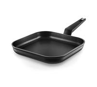 CASTEY - Grill Asador de Inducción Titanium, Modelo TT-P27, Color Negro, Ligero, Fácil de Limpiar, Sartén Antiadherente de Aluminio, Distribución Homogénea del Calor, Medidas 27 x 20,5 x 30 cm